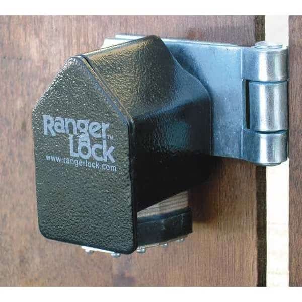 Padlock Guard, Hardened Steel, Blk, 3-5/8"L