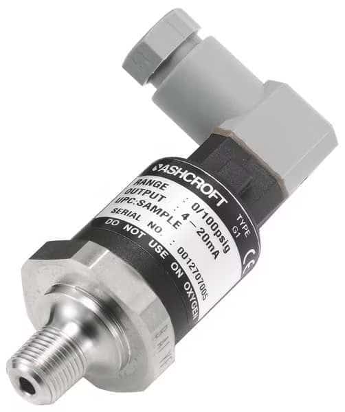 Transducer, 0 to 100 psi, Output 1 to 5VDC