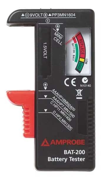 Battery Tester, 9V, AA, AAA, C and D Cell