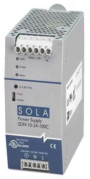 DC Power Supply, 85/264V AC, 240 W, 10 A, DIN Rail