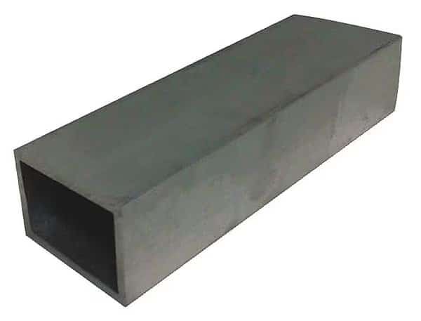 Aluminum Rectangular Tube, Aluminum, 6063 Alloy Type, 1 ft L.