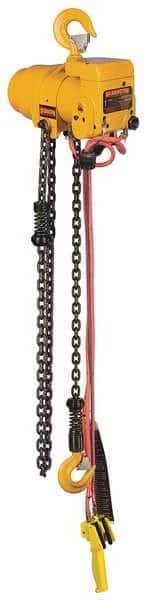 Air Chain Hoist, 2000 lb. Cap., 20 ft. Lft