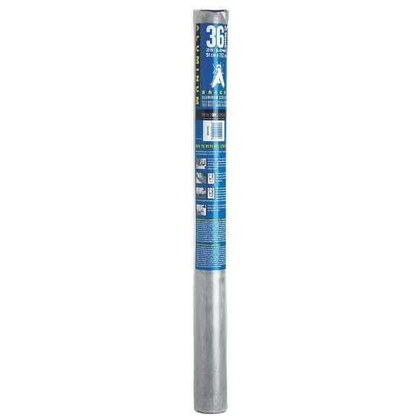 Replacement Screen, Aluminum, 48 in W, 7 ft L, 0.011 in Wire Dia, Bright