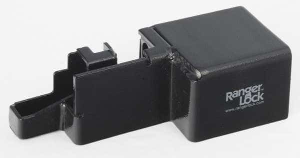 Padlock Guard, Hardened Steel, Blk, 10"L