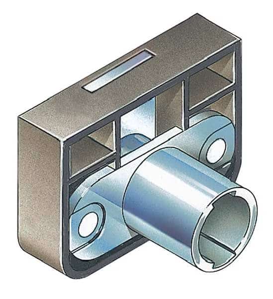 Removable Core Plug Cabinet and Drawer Dead Bolt Locks, SFIC Key, For Material Thickness 3/4 in
