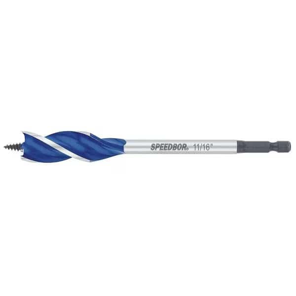 Wood Boring Bit, 11/16 In, Shank Hex 1/4