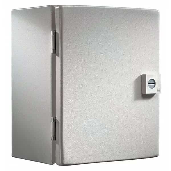 1/4 Turn Latch Electrical Enclosures, 5.90 in H, 3.90 in D, 6 in W, 4, Steel
