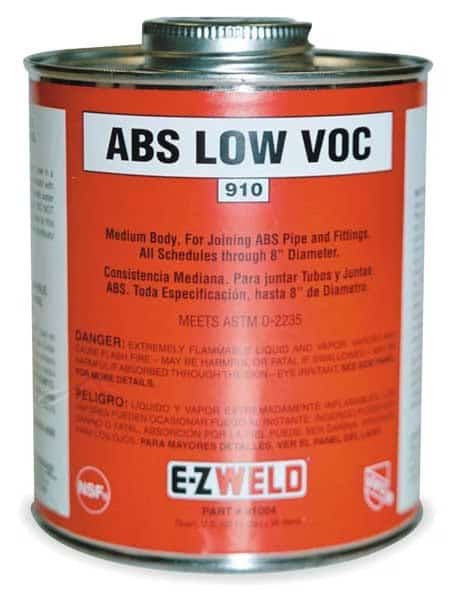 Cement, 16 Oz, Black, ABS, Ez Weld, Mfr#: EZ21003