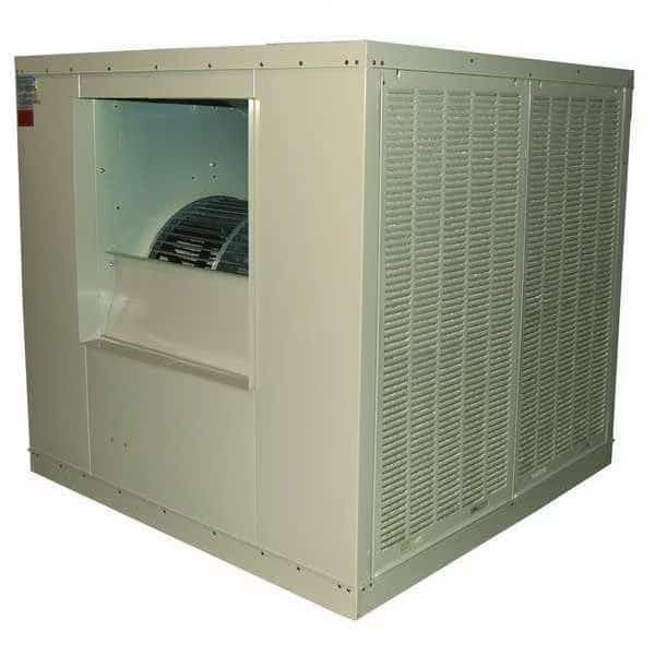 Ducted Evaporative Cooler 16,000 cfm, 10,000 sq. ft., 50 gal, 2 HP, Belt Drive