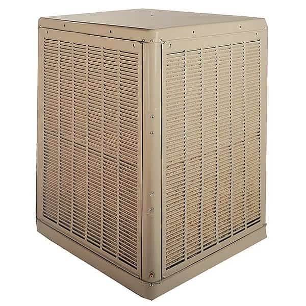 Ducted Evaporative Cooler 7,500 cfm, 4000 sq. ft., 17 gal, 3/4 HP, Belt Drive