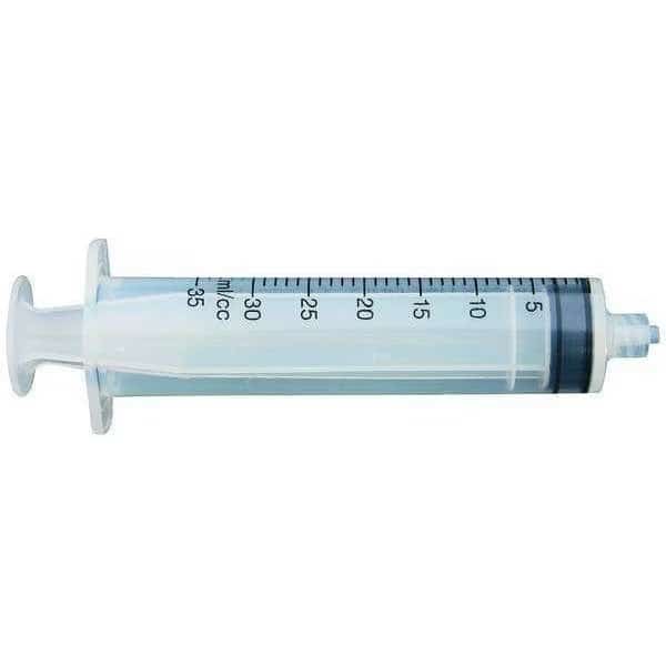 Dispensing Syringe, 50 mL, Manual, Luer Lock, High Density Polypropylene, Translucent, 10 Pack, EnjoyTool select, Mfr# 5FVE3