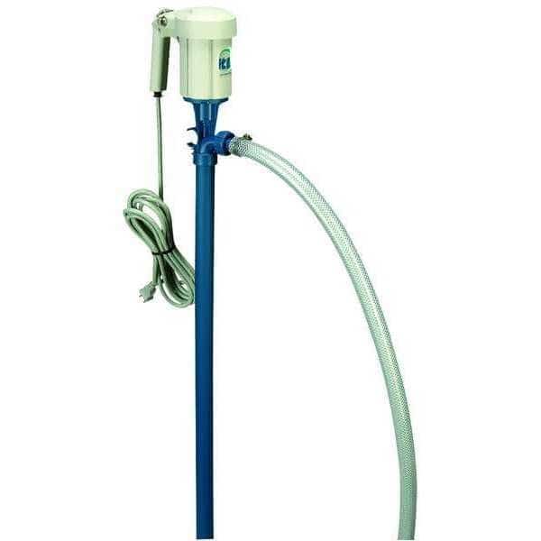 Electric Operated Drum Pump, Hose Inside Dia. 3/4 in, Max. Head Pressure 8 psi, Inlet Size 1-1/4"
