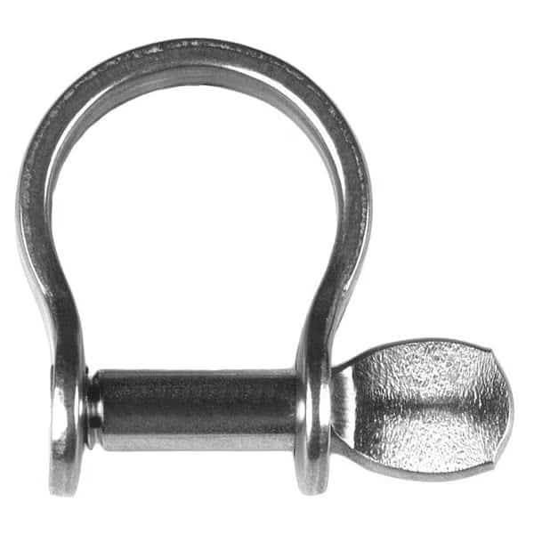 Bow Shackle,Screw Pin,1545 lb., Mfr#: RF635, RONSTAN
