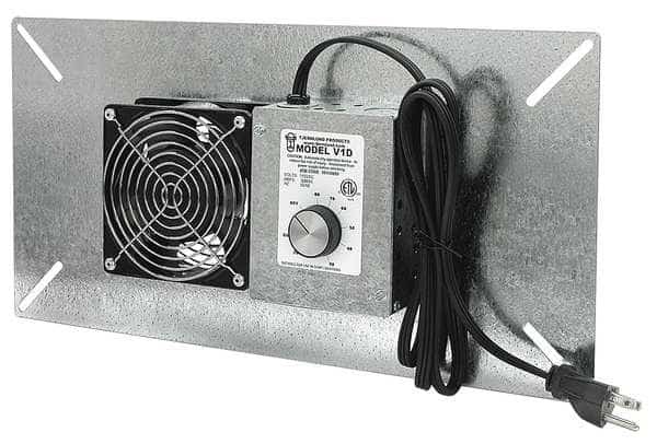 110 cfm Crawl Space Fan, Plug-in, TJERNLUND PRODUCTS, Mfr# V1D