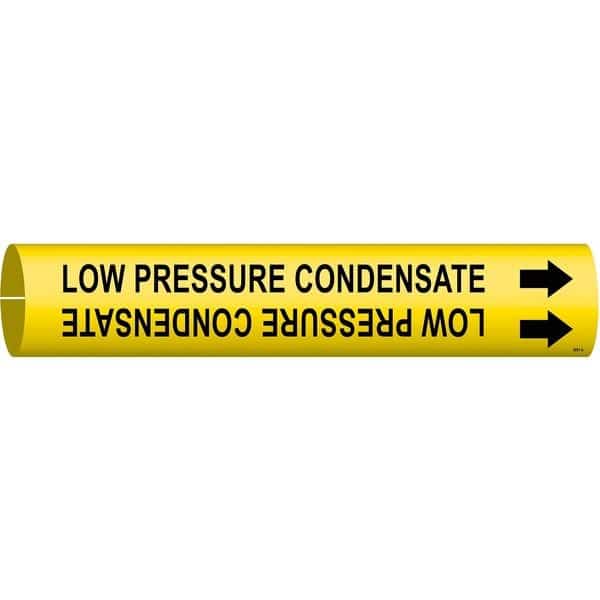 Pipe Marker, Low Pressure Condensate, Yel, 4091-A