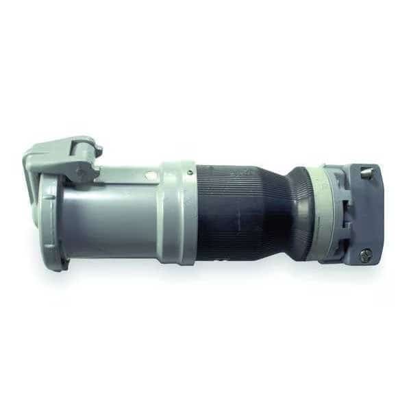 Watertight Pin & Sleeve Connector, 60 A, 600V AC/250V DC, Single Phase, 2 Pole, Style 1 Grounding