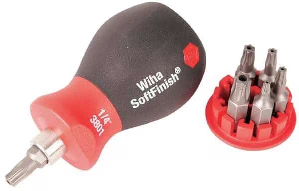 Stubby Torx Bit Set,Pieces 6, Mfr#: 38047.G, WIHA TOOLS