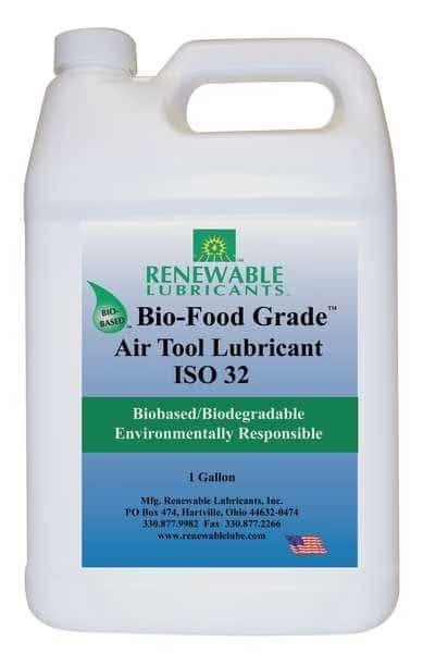 Air Tool Lubricant,Synthetic Base,1 gal., Mfr#: 87463, RENEWABLE LUBRICANTS