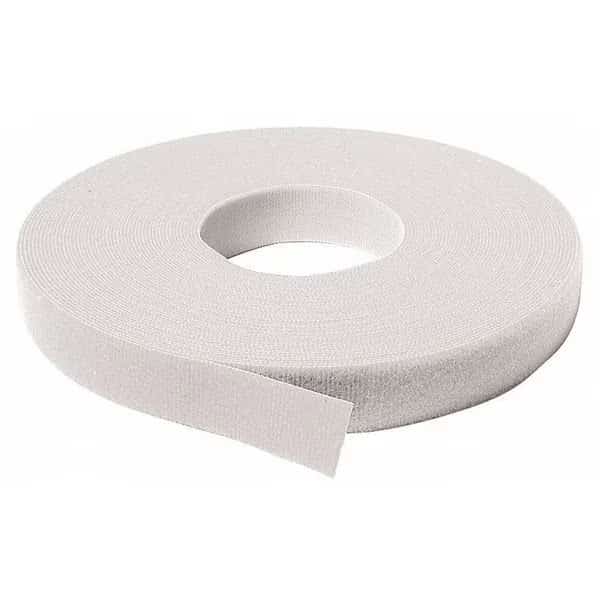 Back-to-Back Strap, No Adhesive, 37.5 ft, 3/4 in Wd, White
