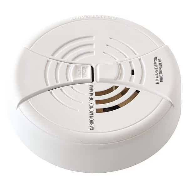 Carbon Monoxide Alarm, 85 dB at 10 ft, 9V, Electrochemical Battery Backup: Yes