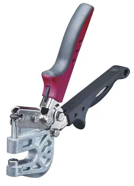 Punch Lock Stud Crimper, 9-1/2", Die Cast Zinc with Nickel Plating