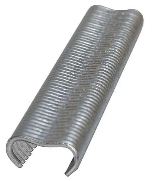 Hog Ring Staples, 14 ga, 3/4 in Leg L, Steel, 1000 PK