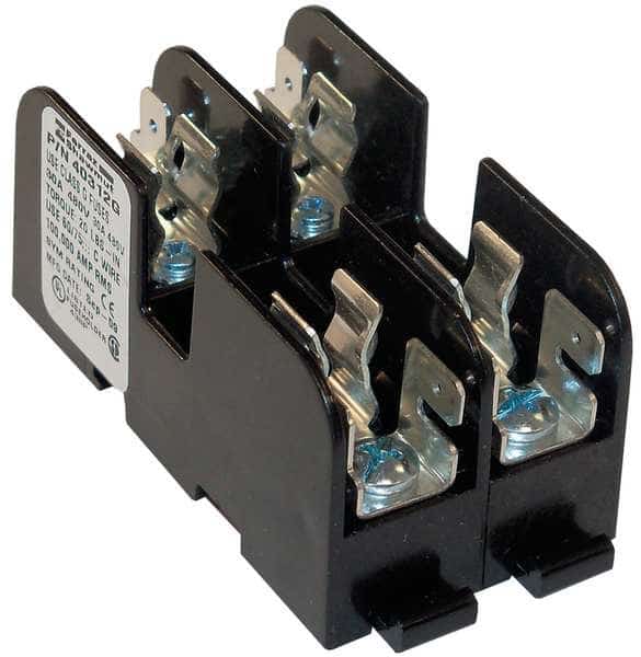 Open Fuse Block, G UL Class, 2 Poles, 0 to 30A Amp Range, 480V AC/DC Volt Rating