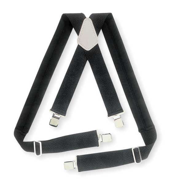Tool Suspenders, Suspenders, Black, Elastic, Webbing