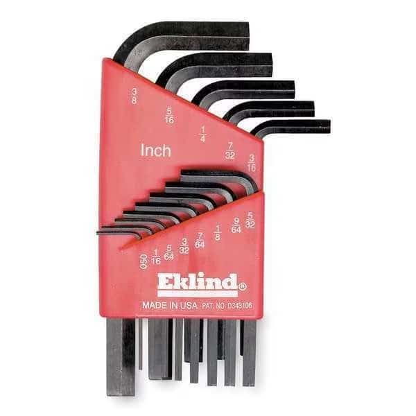 13 Piece SAE L-Shape Hex Key Set, 11113