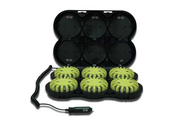 LED Road Flare Kit, Red (LED), Yellow (Shell), 4 in Length