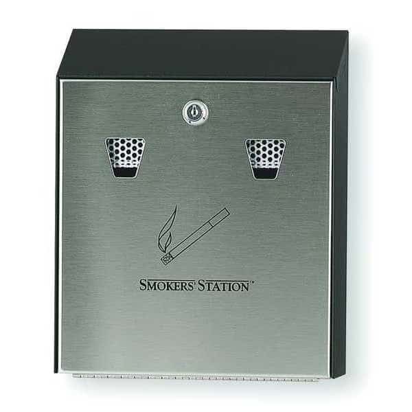 Ash Tray, 1-19/32 gal., Black