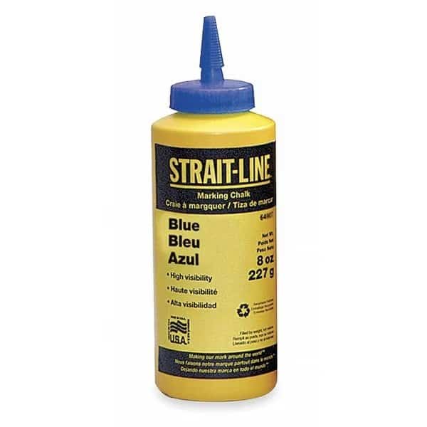 Marking Chalk Refill,Temporary,Blue,8 Oz, Mfr#: 64901, IRWIN STRAIT-LINE