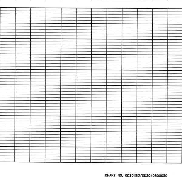 Strip Chart, Fanfold, Range None, 52 Ft