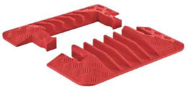 Cable Protector EndCap,5Channel,0.7ft,PR, Mfr#: GDEC5X125-O, CHECKERS