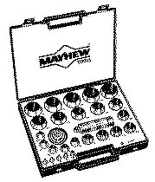 Hollow Punch Set, Not Tether Capable, Mayhew, Mfr#: 66002