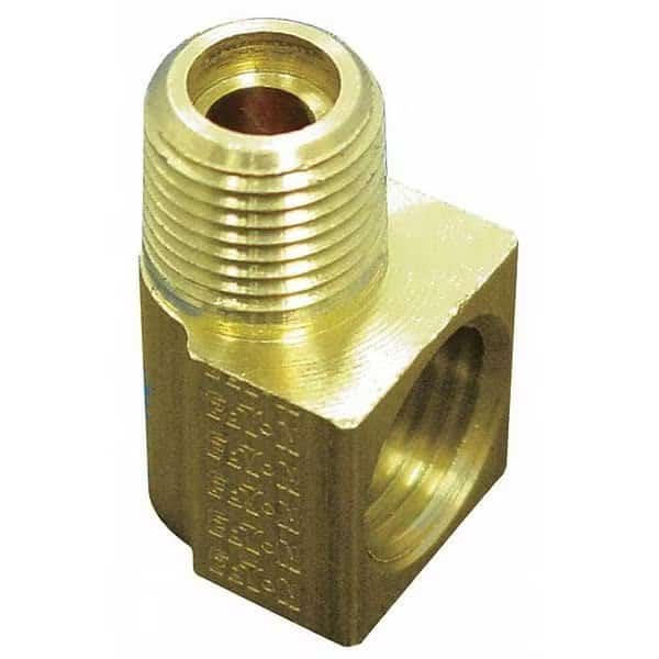 1/8" x 3/8" Brass 90 Degree Elbow