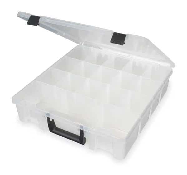 Adj Comprt Bx,Dbl,Translucent,3 1/2 in, Mfr#: T9007, FLAMBEAU