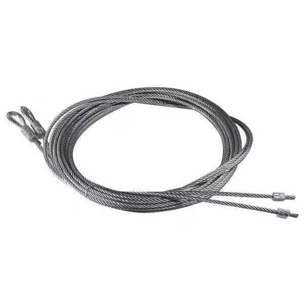 Spring Lift Cable, 1/8 In, 116 In., PK2, AMERICAN GARAGE DOOR SUPPLY, Mfr# CAS18-116