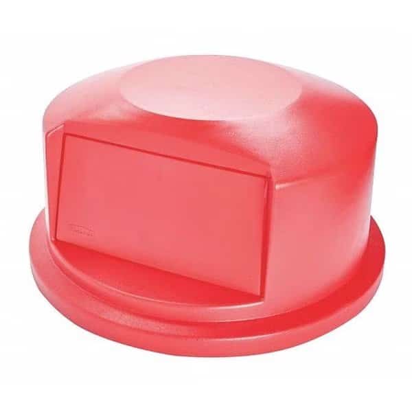 Trash Can Top,Dome,Swing Closure,Red, Mfr#: FG264788RED, RUBBERMAID