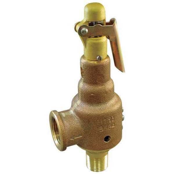 Safety Relief Valve, 1/2 x 3/4 In, 200 psi