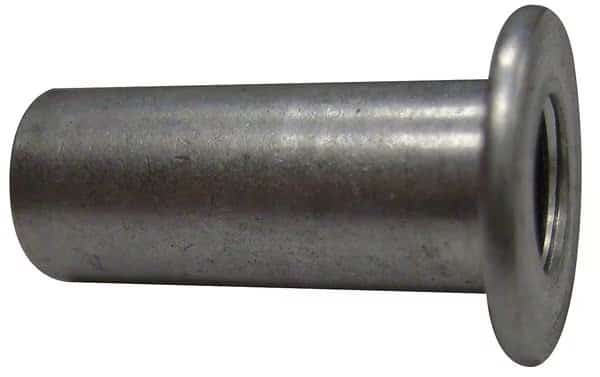 Rivet Nut, 3/8"-16 Thread Size, 0.781 in Flange Dia., 0.938 in L, Aluminum, 20 PK