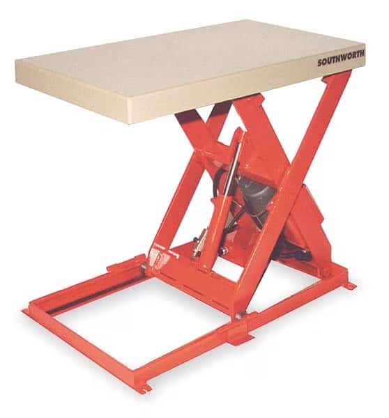 Scissor Lift Table, 1100 lb. Cap, 115V, 20"W, 36"L