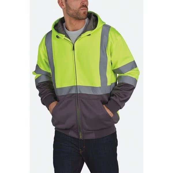Hi-Viz Sweatshirt,Ylw/Blk,Polymide,3XL, Mfr#: UHV425x-3X-BLKYLW, UTILITY PRO