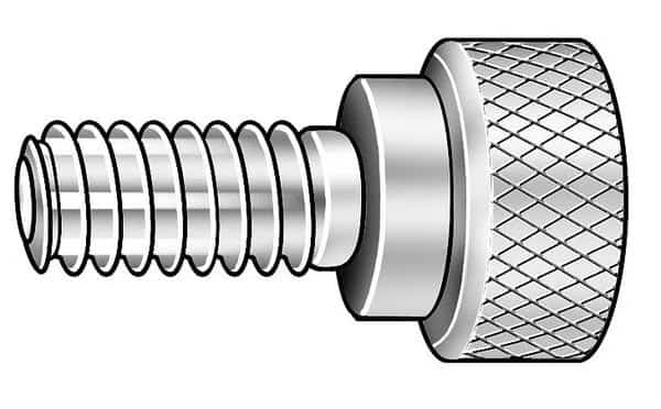 Thumb Screw, 5/16"-18 Thread Size, Round, Black Oxide Steel, 1/4 in Head Ht, 1 1/8 in Lg, EnjoyTool select, Mfr# Z1069