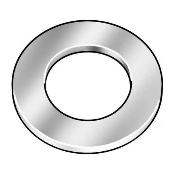 Flat Washer, For Screw Size M10 , Brass Plain Finish, 25 PK
