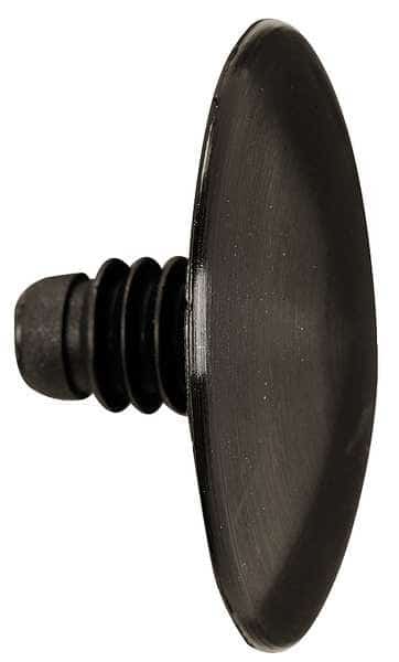 Push-In Rivet, Dome Head, 1/2 in L, Nylon Body, 25 PK