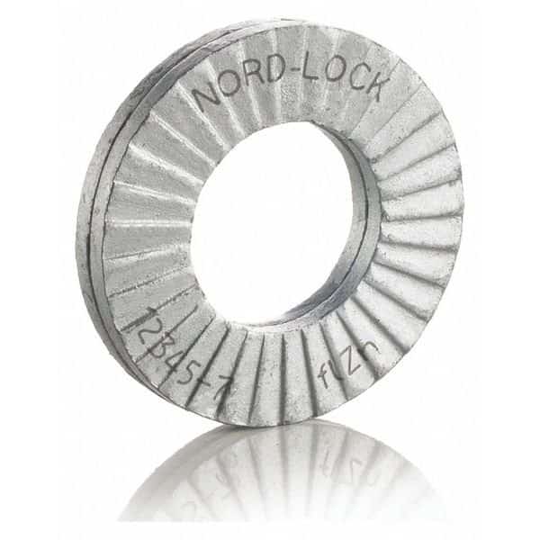Wedge Lock Washer, For Screw Size 5/8 in Steel, Advanced Corrosion Resistance Finish, 4 PK