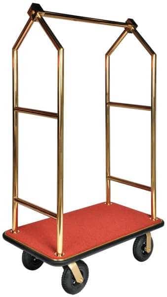 Bellmans Cart,Brasstone Finish,Rd Carpet, Mfr#: 2633BK-030-RED, CSL
