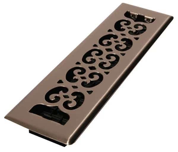 Floor Register 3.75 X 13.5, Brushed Nickel, Steel