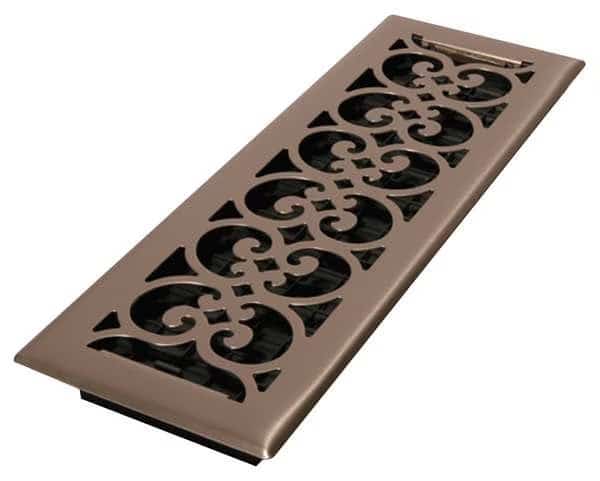 Floor Register 5.5 X 15.5, Brushed Nickel, Steel